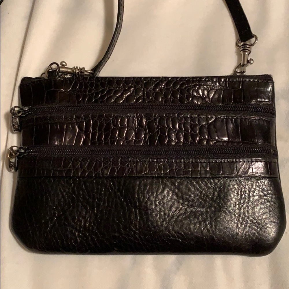 🌺🌺Brighton Black Leather Crossbody  Mini Bag🌺🌺